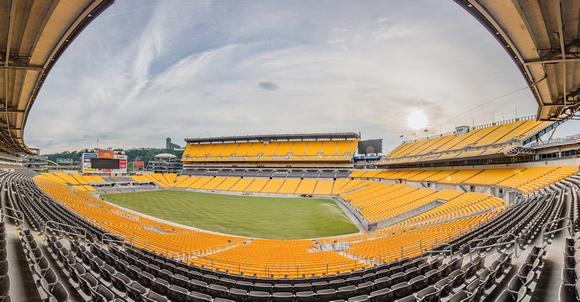 Empty Heinz Field in Pittsburgh