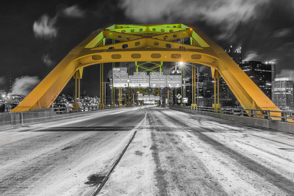 Ft. Pitt Bridge in Pittsburgh Selective Colors