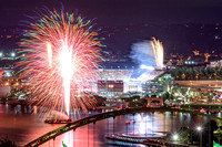 Fireworks before a Steelers game at Heinz Field