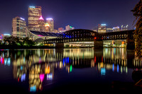 Reflections of Pittsburgh in the Allegheny River
