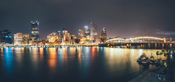 Panorama of Pittsburgh and the Smithfield St. Bridge