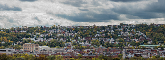 Panorama of the South Side Slopes in the fall in Pittsburgh copy