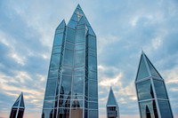 The iconic spires atop PPG Place