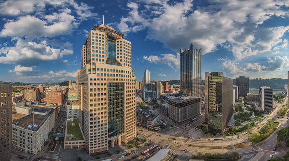 Panorama of Pittsburgh from Gateway Center