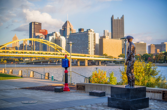 Police Memorial on the North Shore in Pittsburgh HDR
