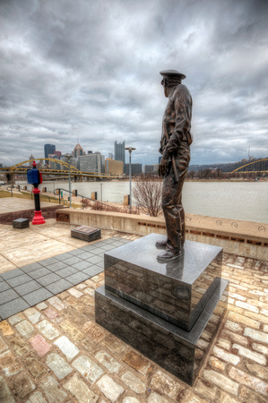 Pittsburgh Police Memorial on the North Shore of Pittsburgh HDR