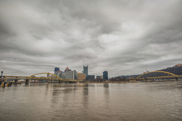 Overcast day in the Steel City of Pittsburgh