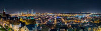 Night time panorama of Pittsburgh from the South Side