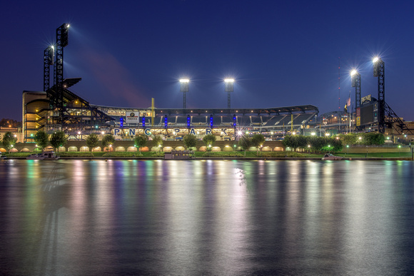 PNC Park glows in the morning