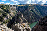 Looking down the Gunnison River in Colorado