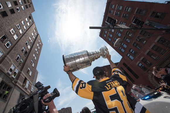 Krist Letang with the Stanley Cup Pittsburgh Penguins Stanley Cup Parade - 161