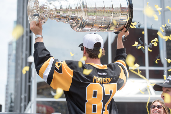 Sidney Crosby with the Stanley Cup Pittsburgh Penguins Stanley Cup Parade - 182