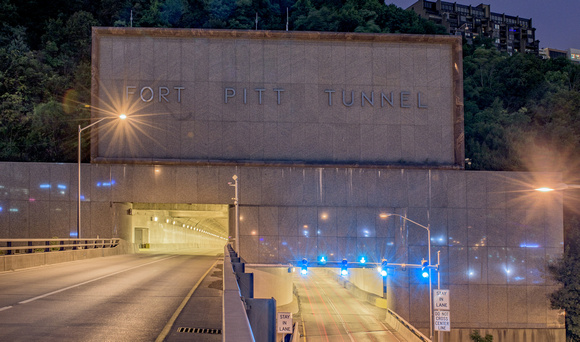Entrance to the Ft. Pitt Tunnel in Pittsburgh