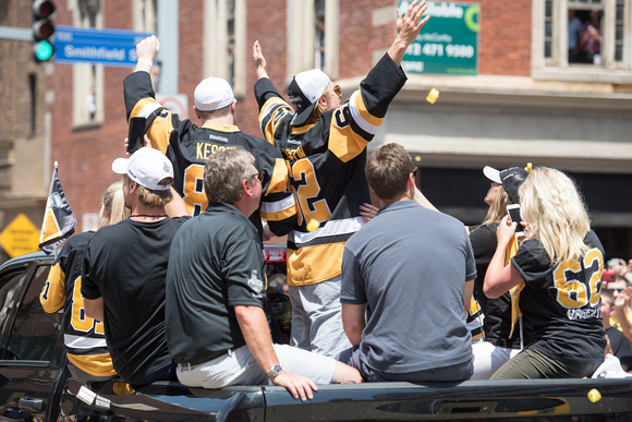 Carl Hagelin and Phil Kessel  Pittsburgh Penguins Stanley Cup Parade - 146