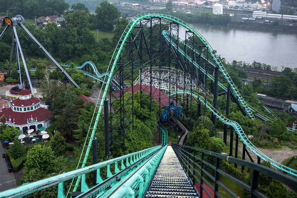 The twists and turns of the Phantom's Revenge at Kennywood