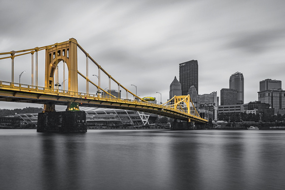 Picklesburgh in Pittsburgh - Rachel Carson Bridge Selective Color
