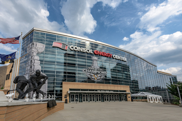 The Stanley Cup Champions Banner for the Pittsburgh Penguins on CONSOL Energy Center - 1