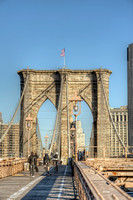 Brooklyn Bridge supports in New York City HDR