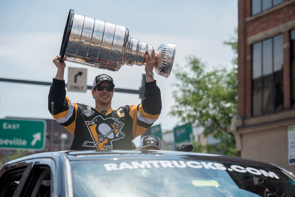 Sidney Crosby with the Stanley Cup Pittsburgh Penguins Stanley Cup Parade - 164