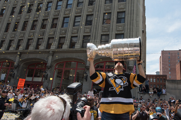 Krist Letang with the Stanley Cup Pittsburgh Penguins Stanley Cup Parade - 158