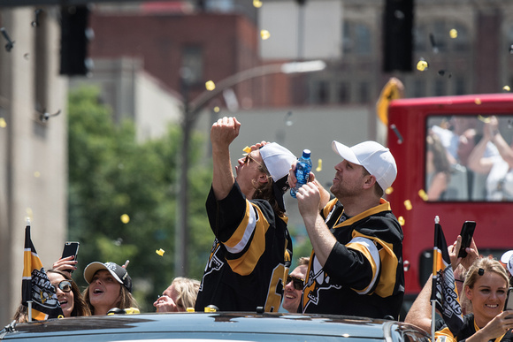 Carl Hagelin and Phil Kessel Pittsburgh Penguins Stanley Cup Parade - 142