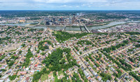 Aerial view of Pittsburgh above Mt. Washington