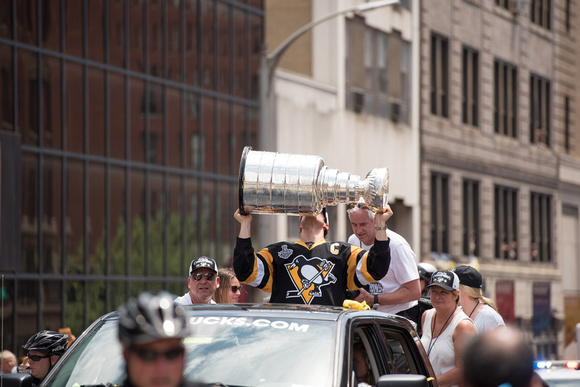 Sidney Crosby with the Stanley Cup Pittsburgh Penguins Stanley Cup Parade - 178