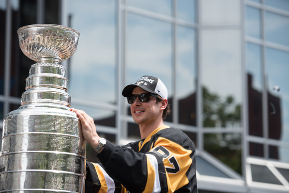 Sidney Crosby with the Stanley Cup Pittsburgh Penguins Stanley Cup Parade - 189