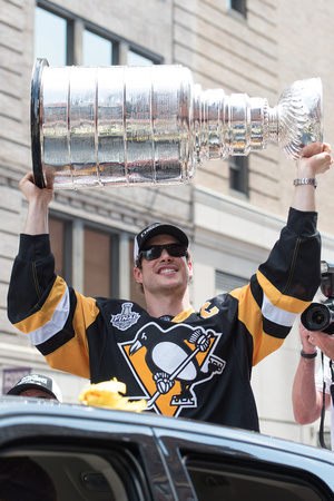 Sidney Crosby with the Stanley Cup Pittsburgh Penguins Stanley Cup Parade - 176