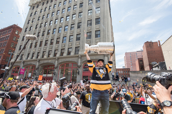 Krist Letang with the Stanley Cup Pittsburgh Penguins Stanley Cup Parade - 157