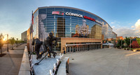 Panorama of CONSOL Energy Center and the Stanley Cup Banners in Pittsburgh