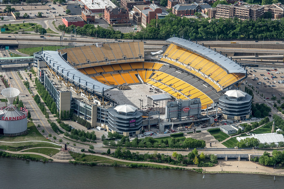 Aerial view of Heinz Field in Pittsburgh