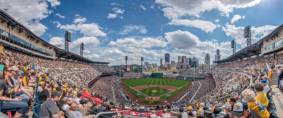 Panorama of PNC Park on Opening Day 2015 in Pittsburgh