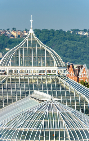 The roof of Phipps Conservatory in Pittsburgh
