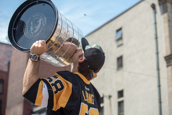 Krist Letang with the Stanley Cup Pittsburgh Penguins Stanley Cup Parade - 159