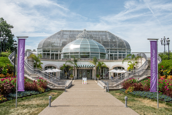 Phipps Conservatory on a sunnday day