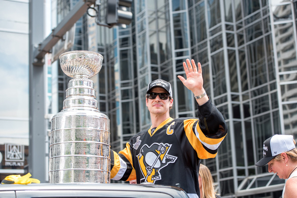 Sidney Crosby with the Stanley Cup Pittsburgh Penguins Stanley Cup Parade - 185