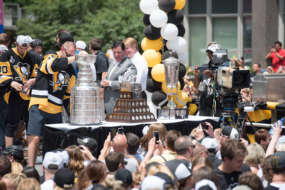 The Stanley Cup, Conn Smythe and Prince of Wales Trophy Pittsburgh Penguins Stanley Cup Parade - 208