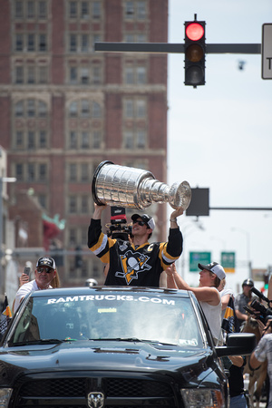 Sidney Crosby with the Stanley Cup Pittsburgh Penguins Stanley Cup Parade - 167
