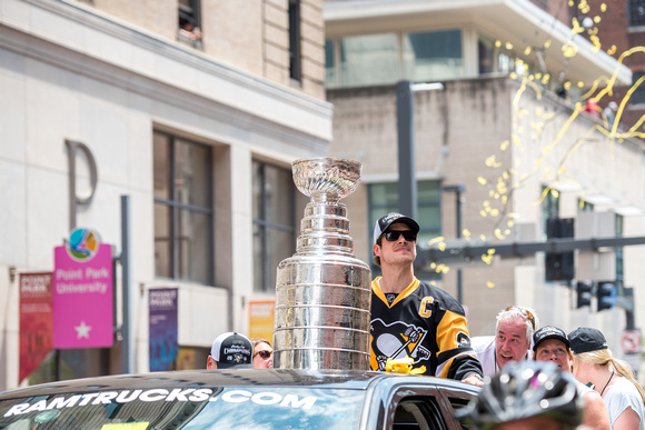 Sidney Crosby with the Stanley Cup Pittsburgh Penguins Stanley Cup Parade - 175
