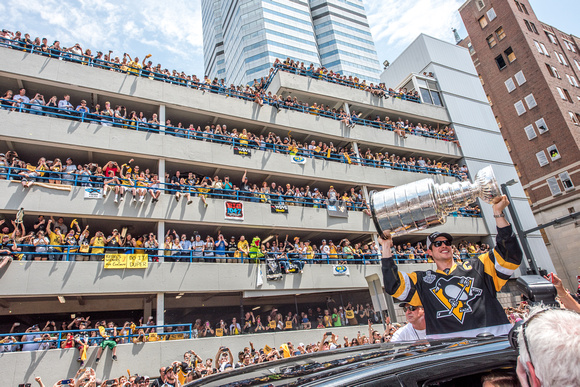 Sidney Crosby with the Stanley Cup Pittsburgh Penguins Stanley Cup Parade - 169