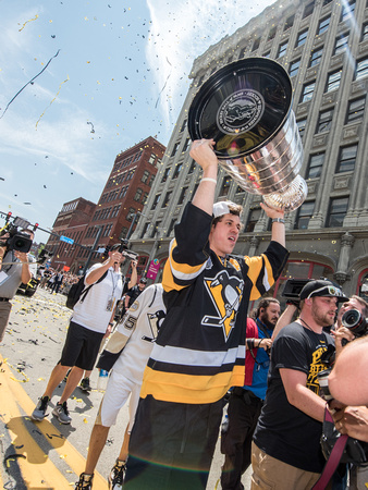 Evgeni Malkin with the Stanley Cup Pittsburgh Penguins Stanley Cup Parade - 156
