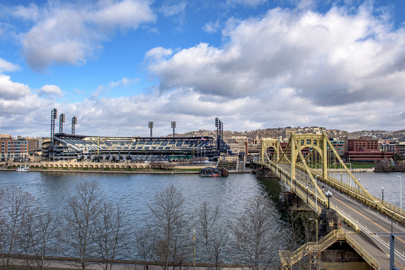 Rooftop view of PNC Park before Opening Day 2016 in Pittsburgh