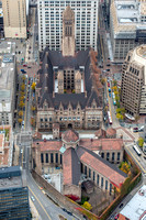 The Allegheny County Courthouse in Pittsburgh from above