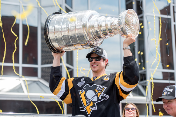 Sidney Crosby with the Stanley Cup Pittsburgh Penguins Stanley Cup Parade - 181