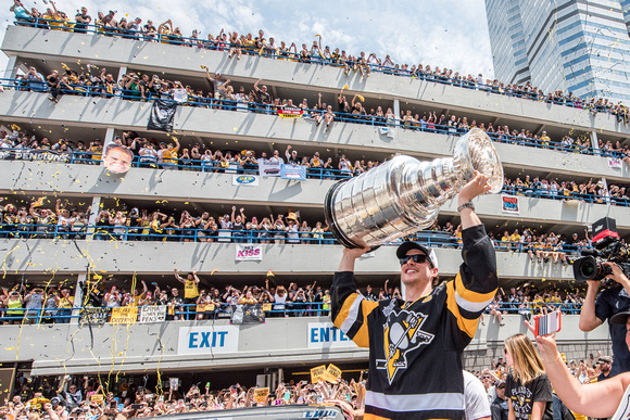 Sidney Crosby with the Stanley Cup Pittsburgh Penguins Stanley Cup Parade - 171