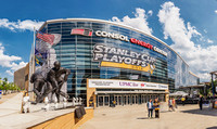 Panorama of the outside of CONSOL Energy Center during the Stanley Cup Finals