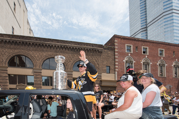 Sidney Crosby with the Stanley Cup Pittsburgh Penguins Stanley Cup Parade - 173