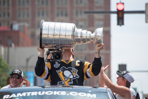 Sidney Crosby with the Stanley Cup Pittsburgh Penguins Stanley Cup Parade - 168