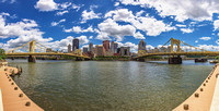 Panorama of Pittsburgh from the North Shore from a sunny day